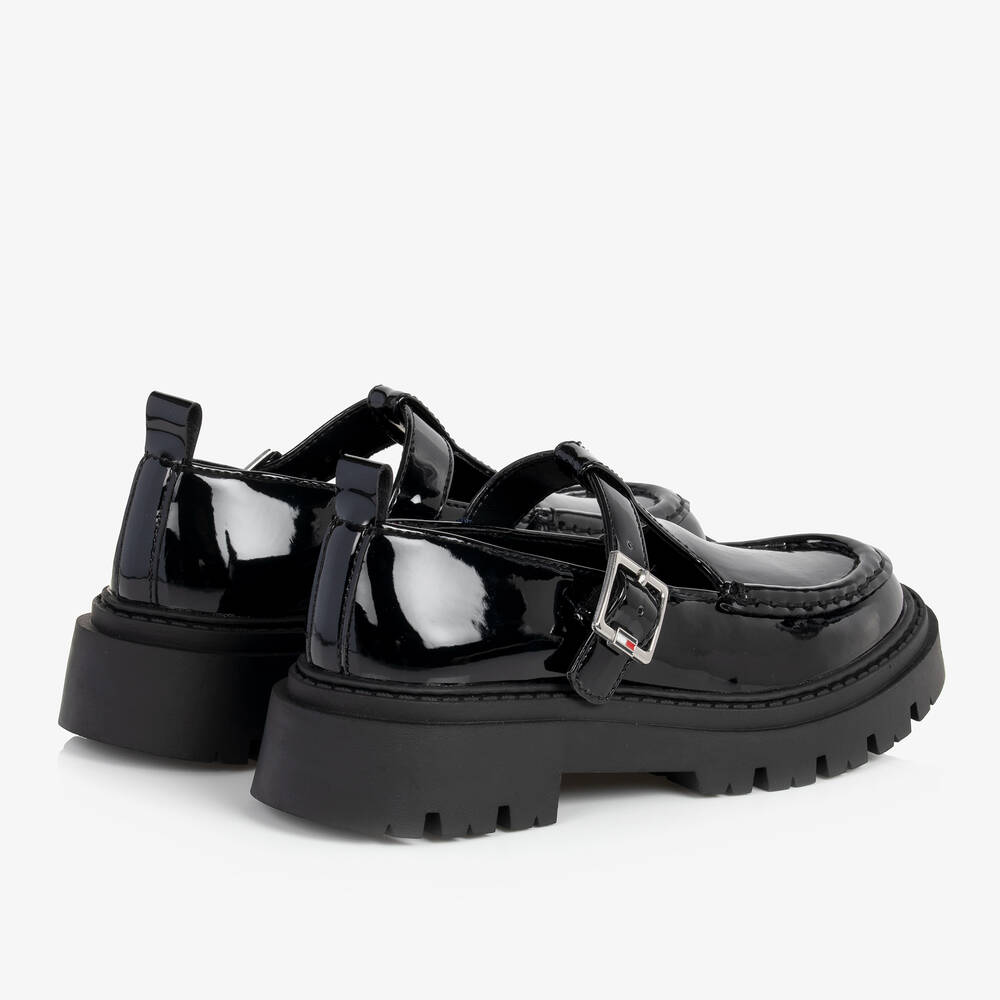 Tommy Hilfiger-Teen Girls Black Platform Loafers | Childrensalon Outlet