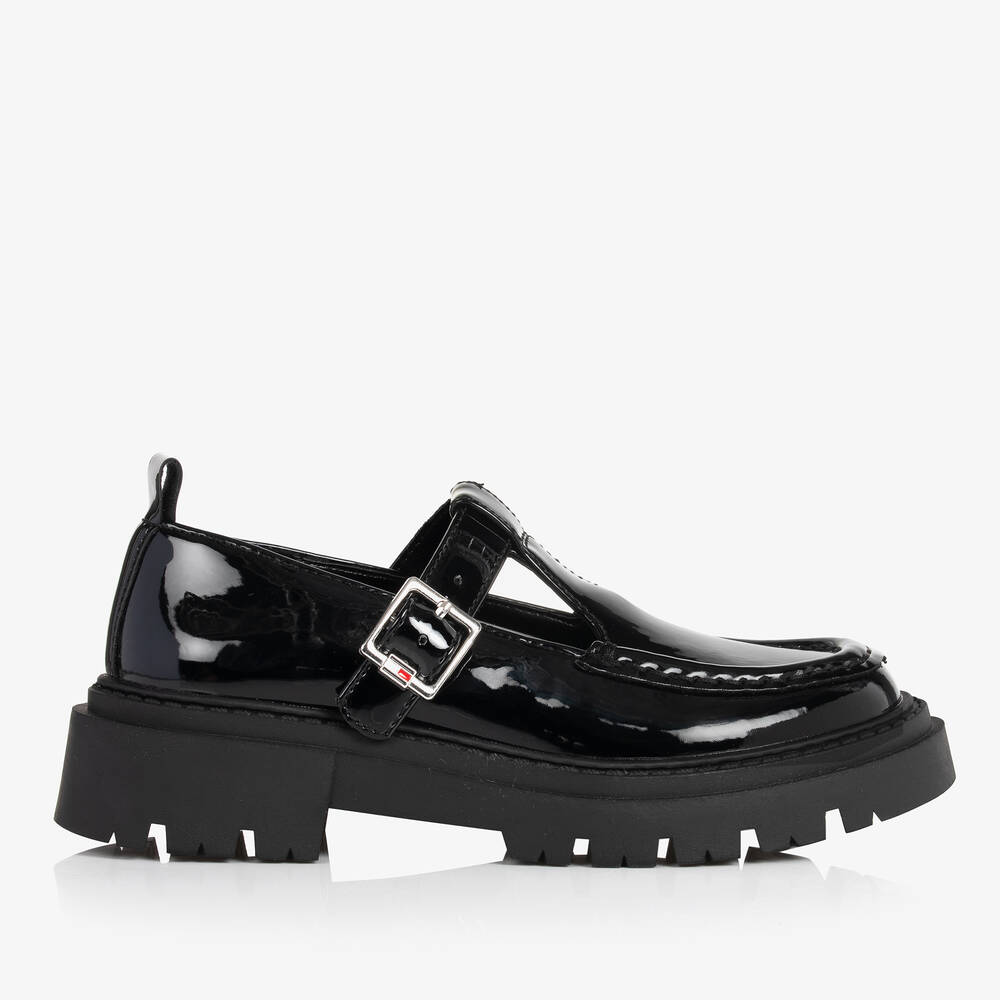 Tommy Hilfiger-Teen Girls Black Platform Loafers | Childrensalon Outlet
