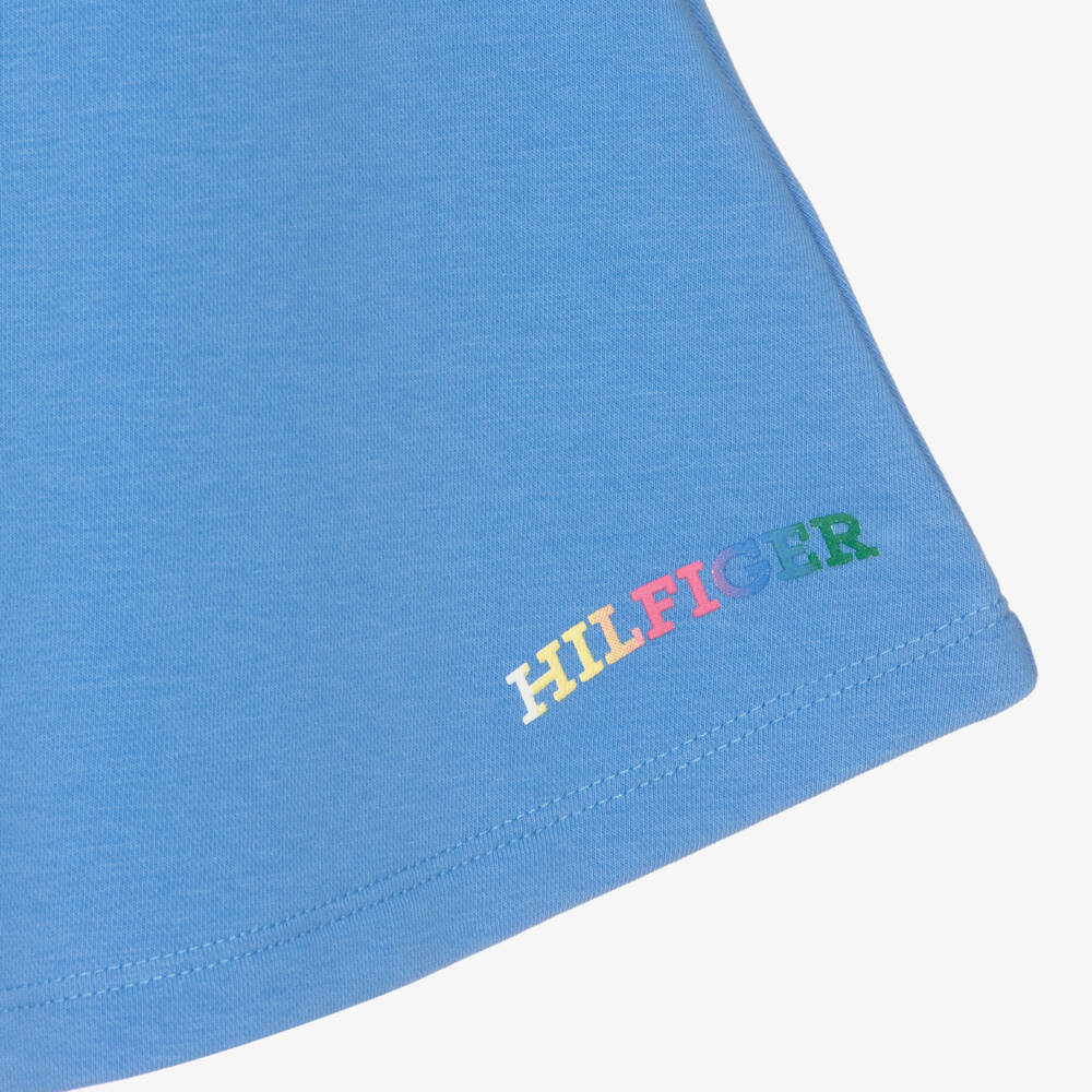 Tommy Hilfiger-Teen Girls Blue Cotton Jersey Skirt | Childrensalon Outlet