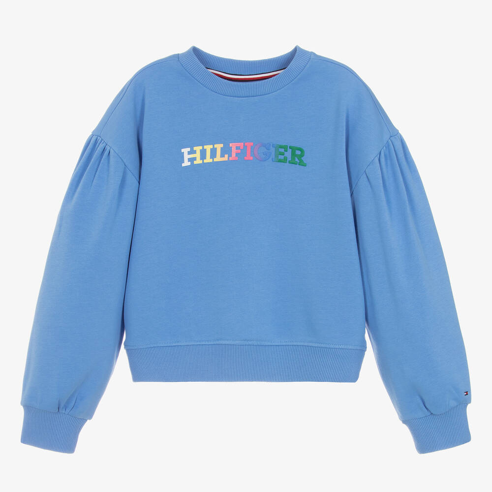 Girls blue sweatshirt hot sale