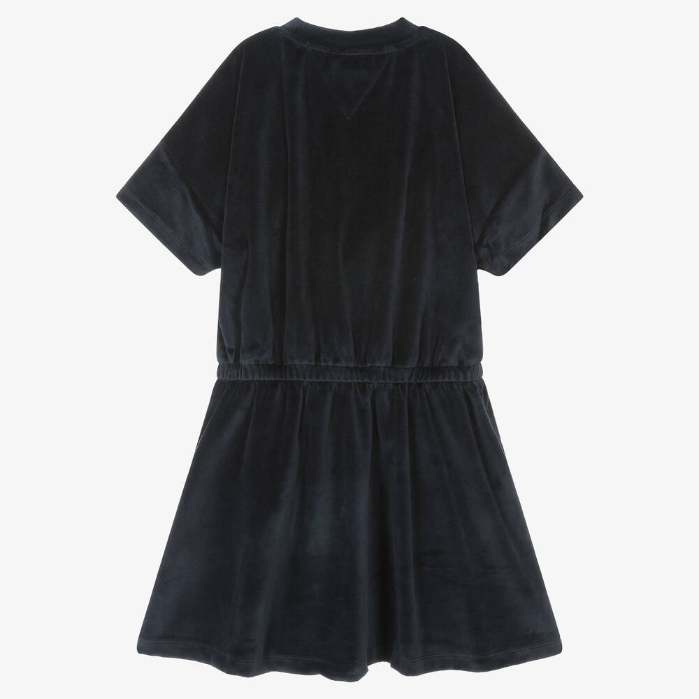 Tommy hilfiger black velvet dress sales