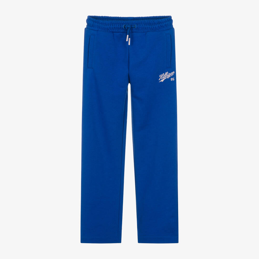Tommy Hilfiger-جوغرز بأرجل واسعة قطن جيرسي لون أزرق للمراهقات | Childrensalon Outlet