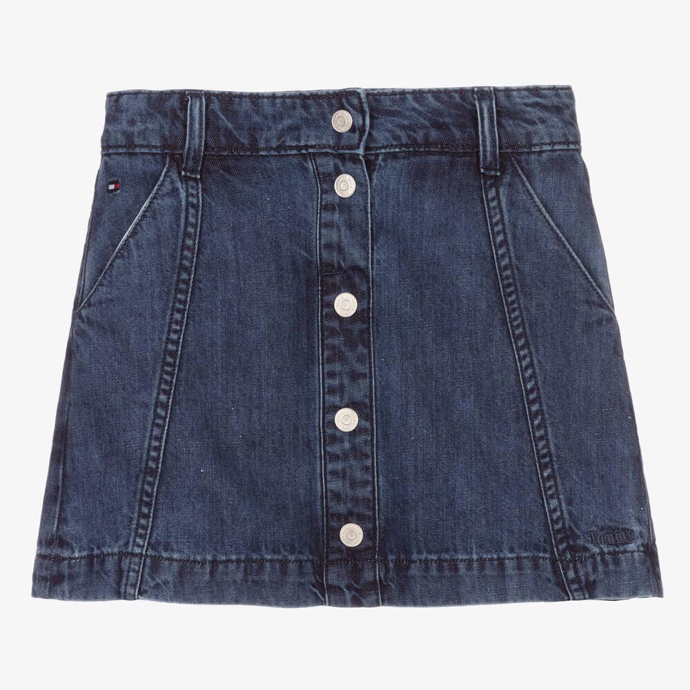 Tommy Hilfiger - Синяя джинсовая юбка для девочек-подростков | Childrensalon