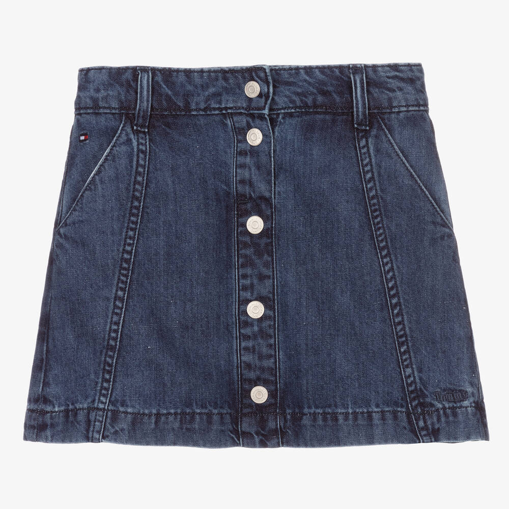 Tommy Hilfiger - Teen Girls Blue Denim Skirt | Childrensalon