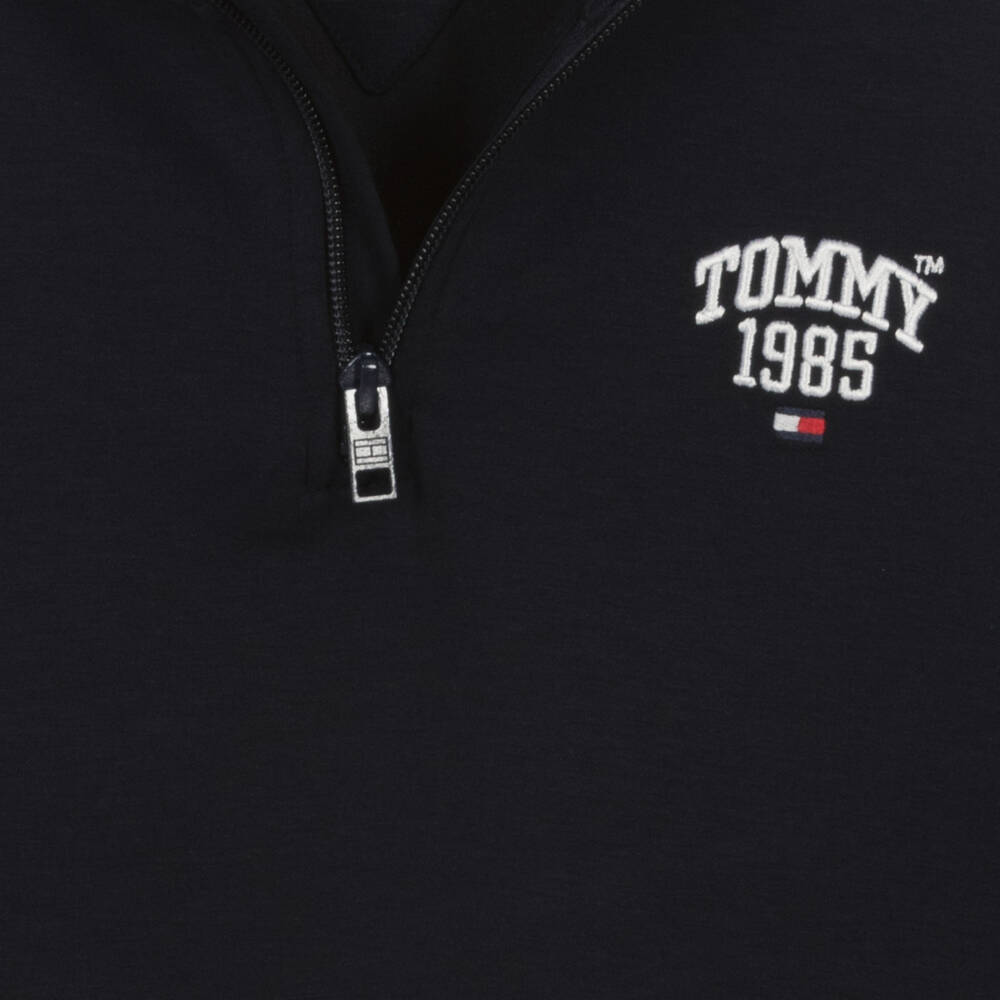 Tommy Hilfiger-Teen Girls Blue Half Zip Sweatshirt | Childrensalon Outlet
