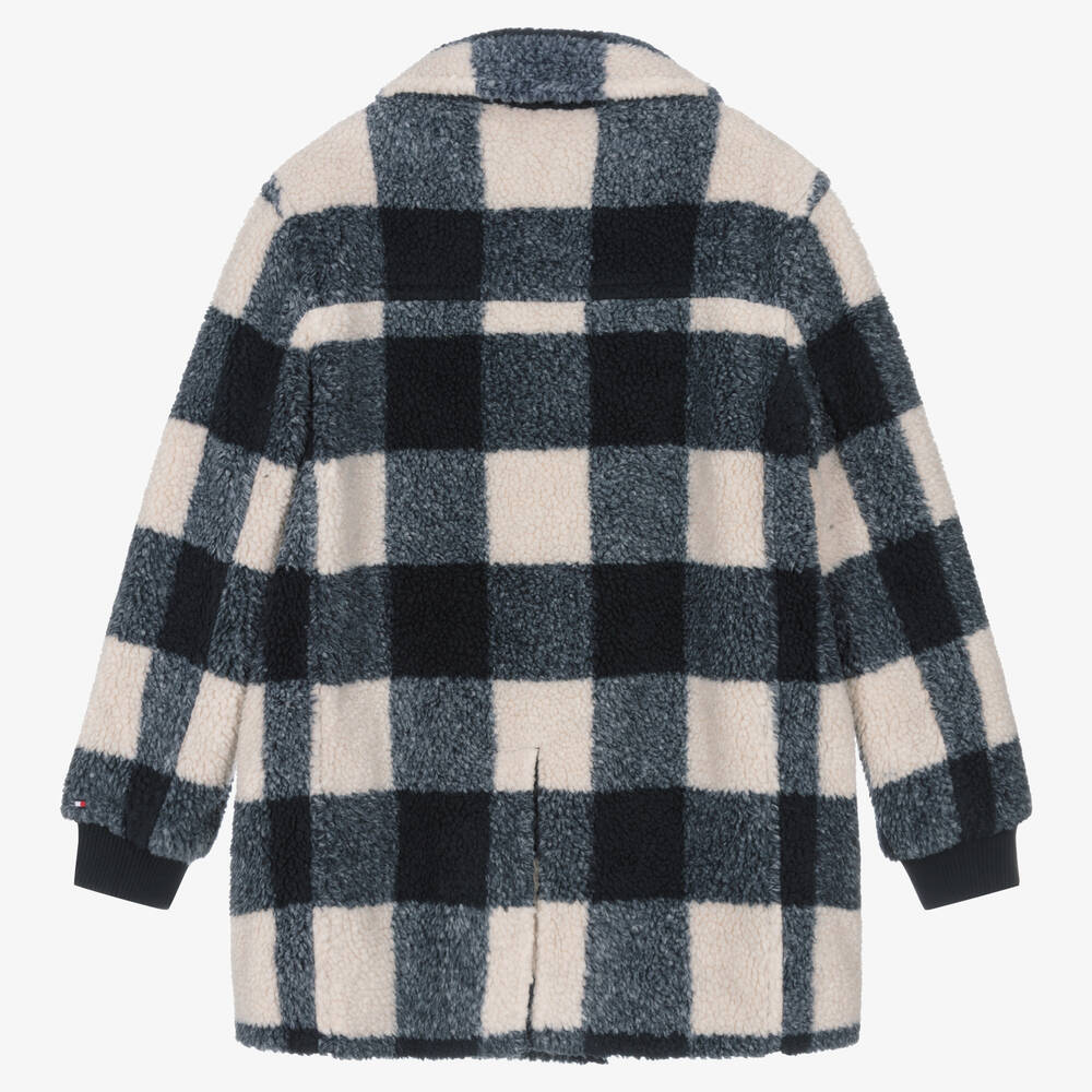 Tommy Hilfiger-Пальто в кремово-голубую клетку | Childrensalon Outlet