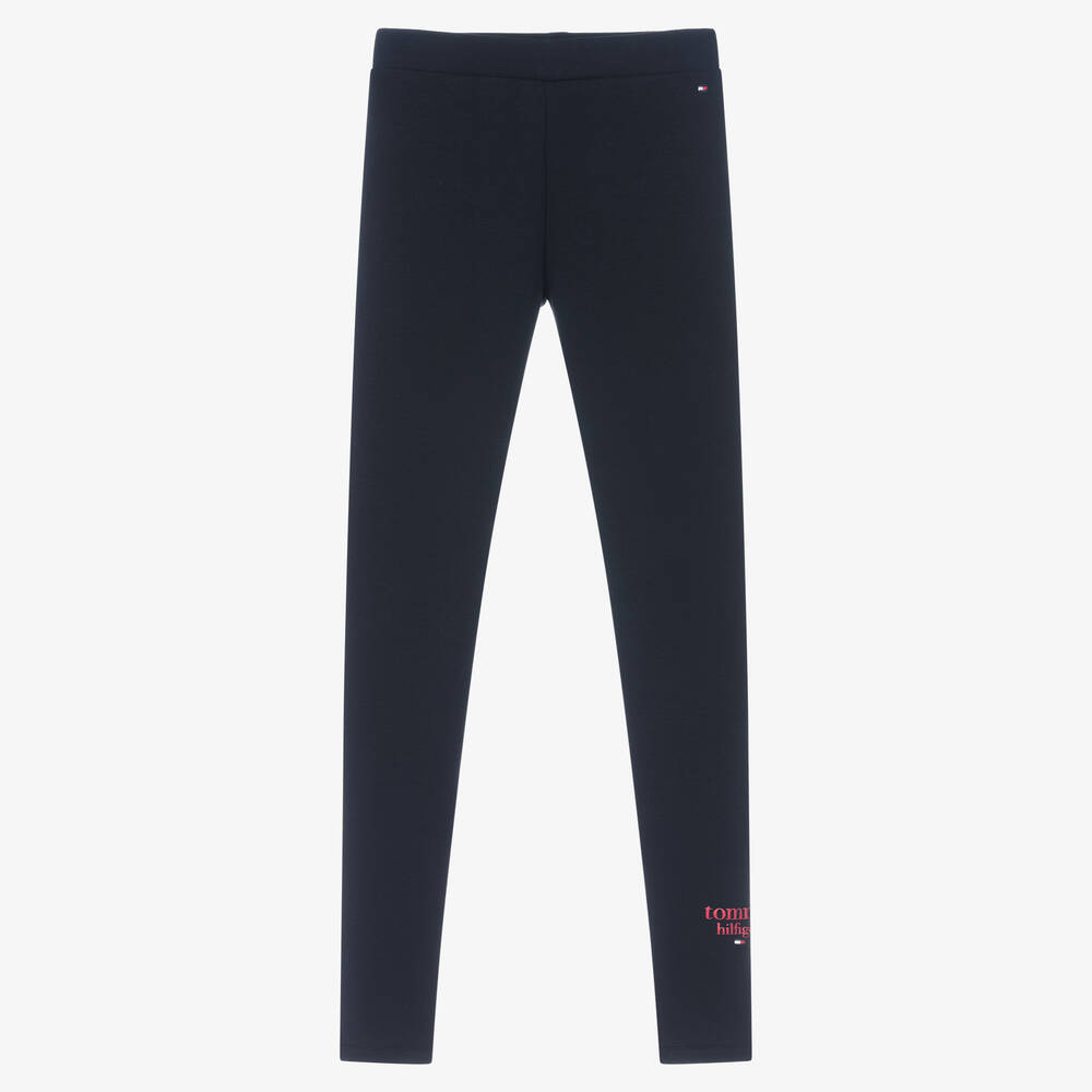 Tommy Hilfiger - Legging bleu ado fille | Childrensalon