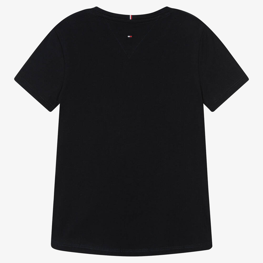 Womens black tommy hilfiger t shirt on sale