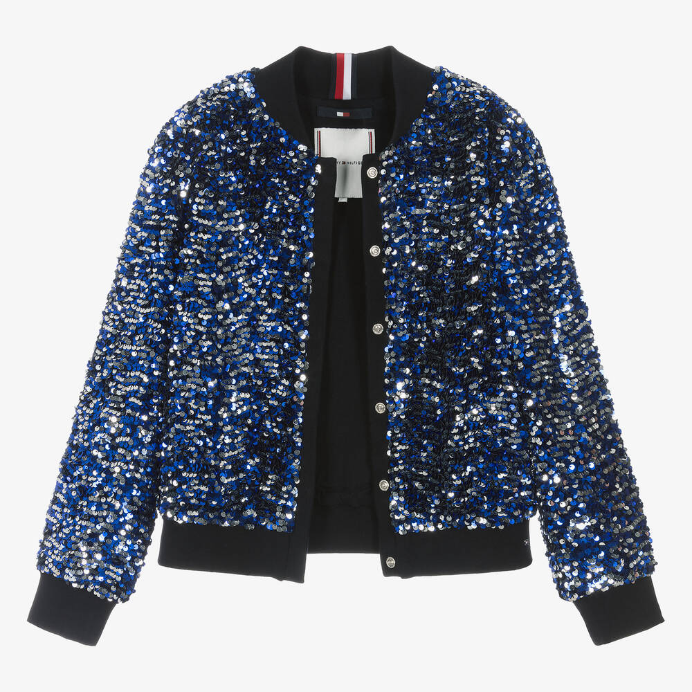 Girls blue bomber discount jacket