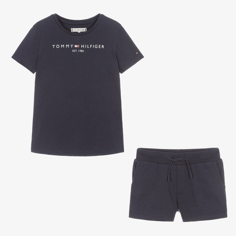 Tommy Hilfiger - Ensemble short bleu Ado fille | Childrensalon