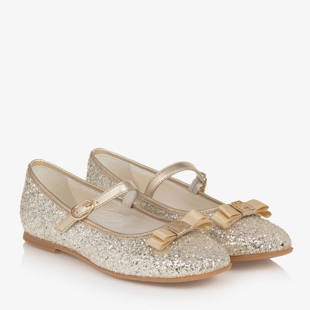 Girls gold pumps on sale