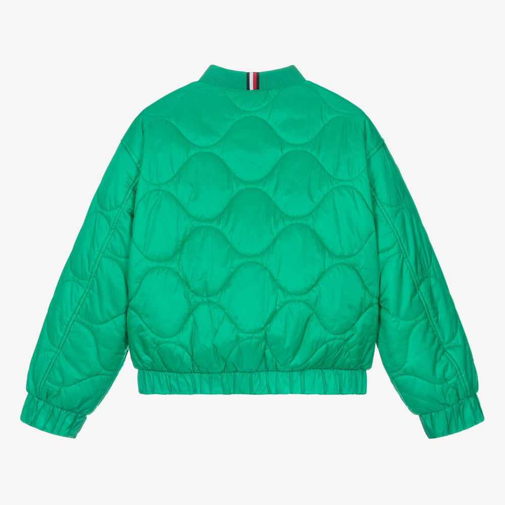 Quilted satin bomber jacket 2025