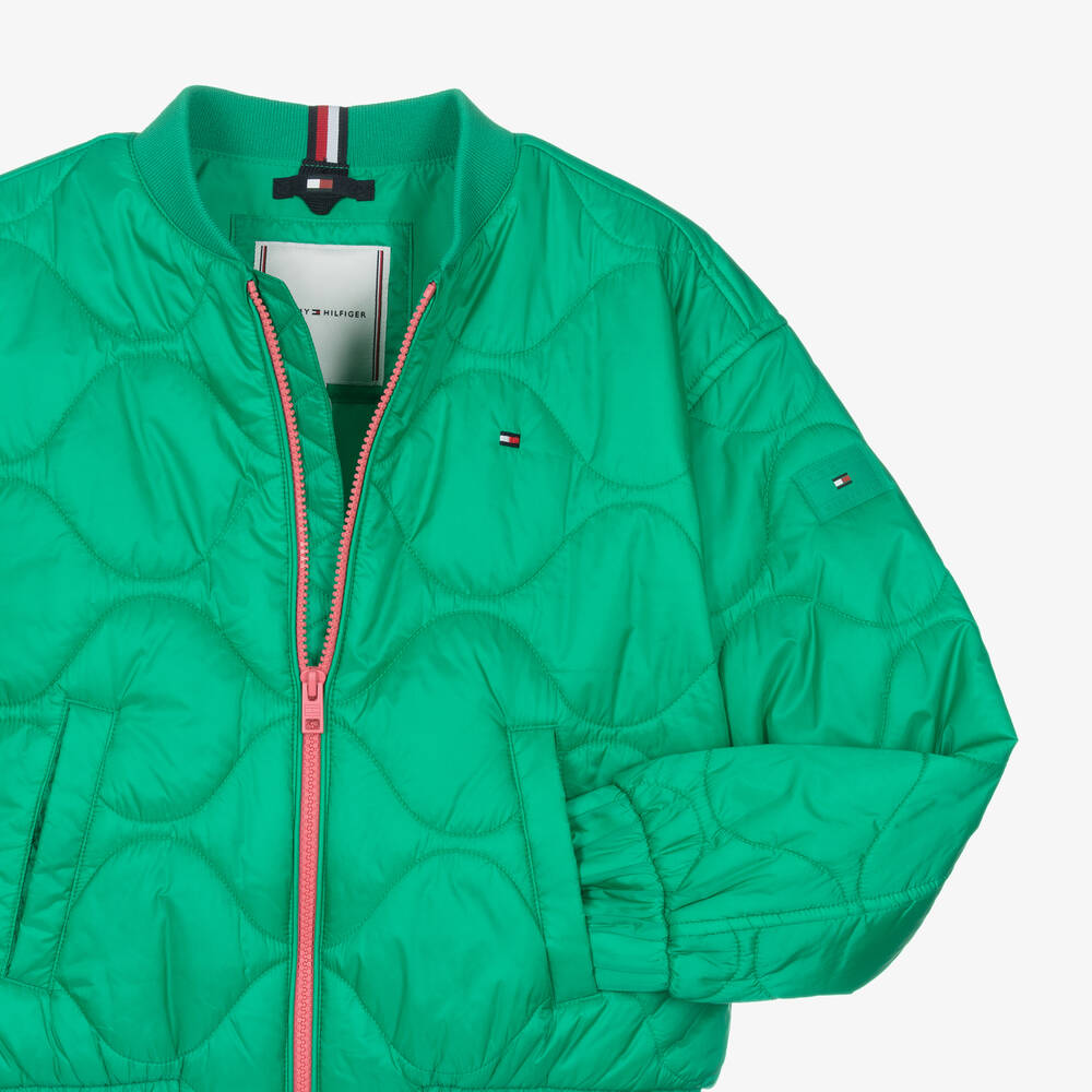 Padded bomber jacket tommy hilfiger store