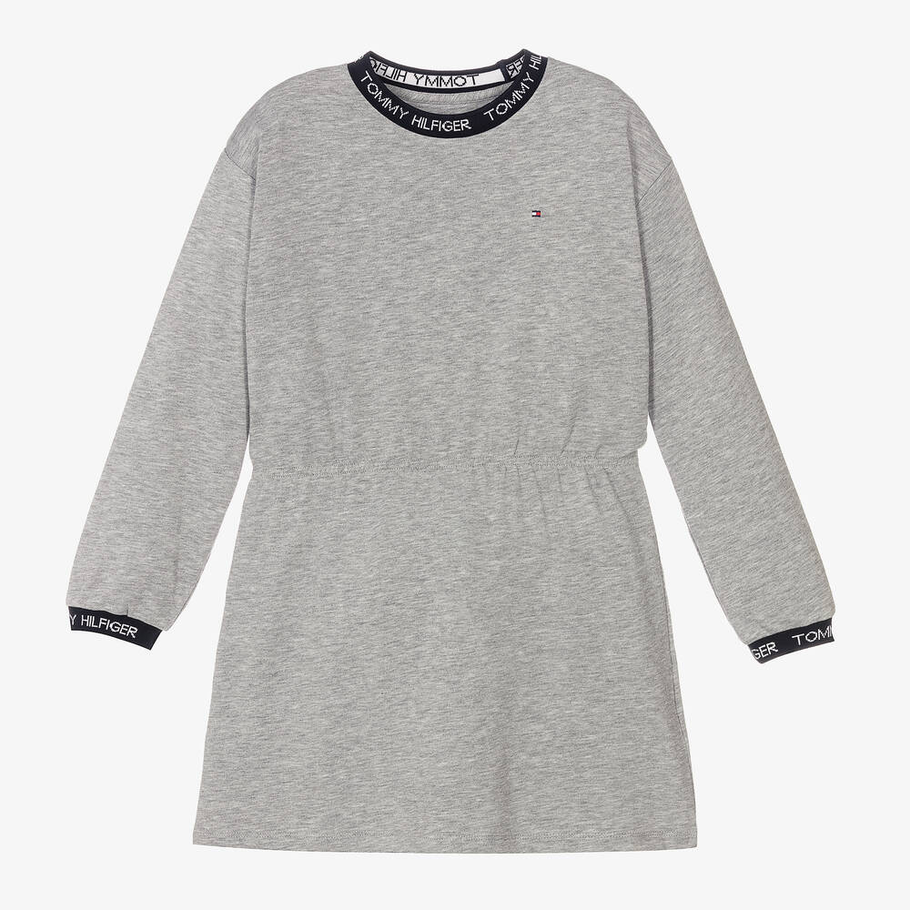 Tommy Hilfiger - Robe gris chiné ado | Childrensalon