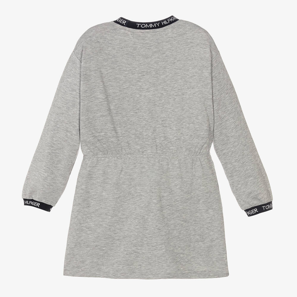 Tommy Hilfiger-Teen Girls Grey Marl Dress | Childrensalon Outlet