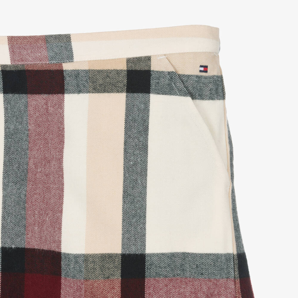 Tommy Hilfiger-Кремовая юбка в клетку | Childrensalon Outlet