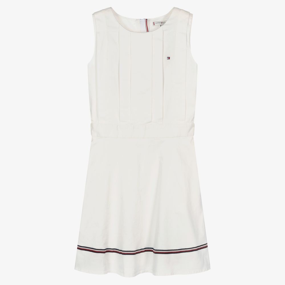Tommy Hilfiger-Teen Girls Ivory Dress | Childrensalon Outlet