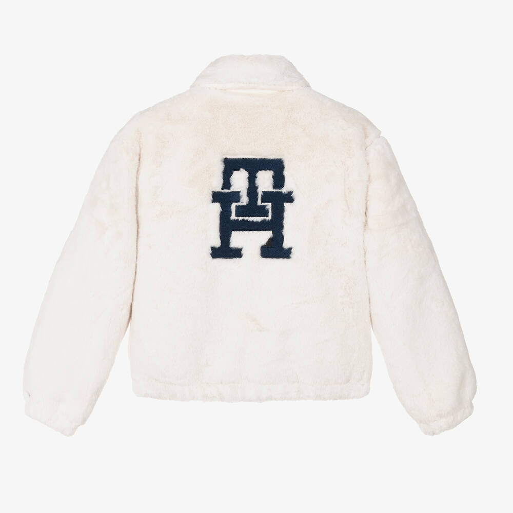 Tommy hilfiger fuzzy jacket hotsell