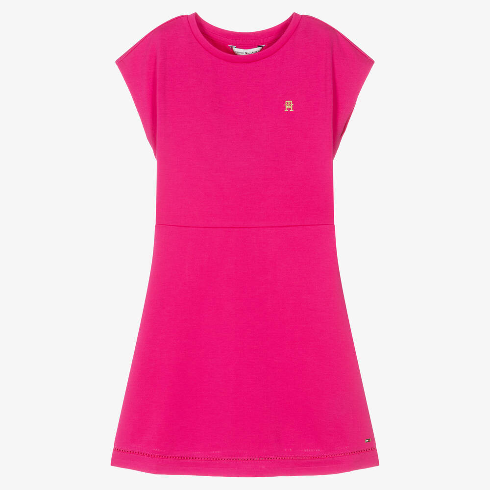 Tommy hilfiger hot pink dress discount