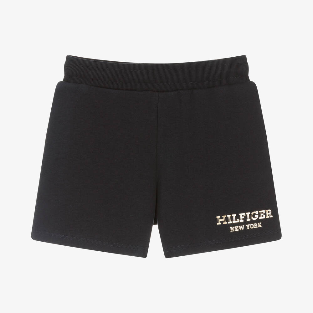 Tommy Hilfiger-Синие хлопковые шорты для девочек-подростков | Childrensalon Outlet