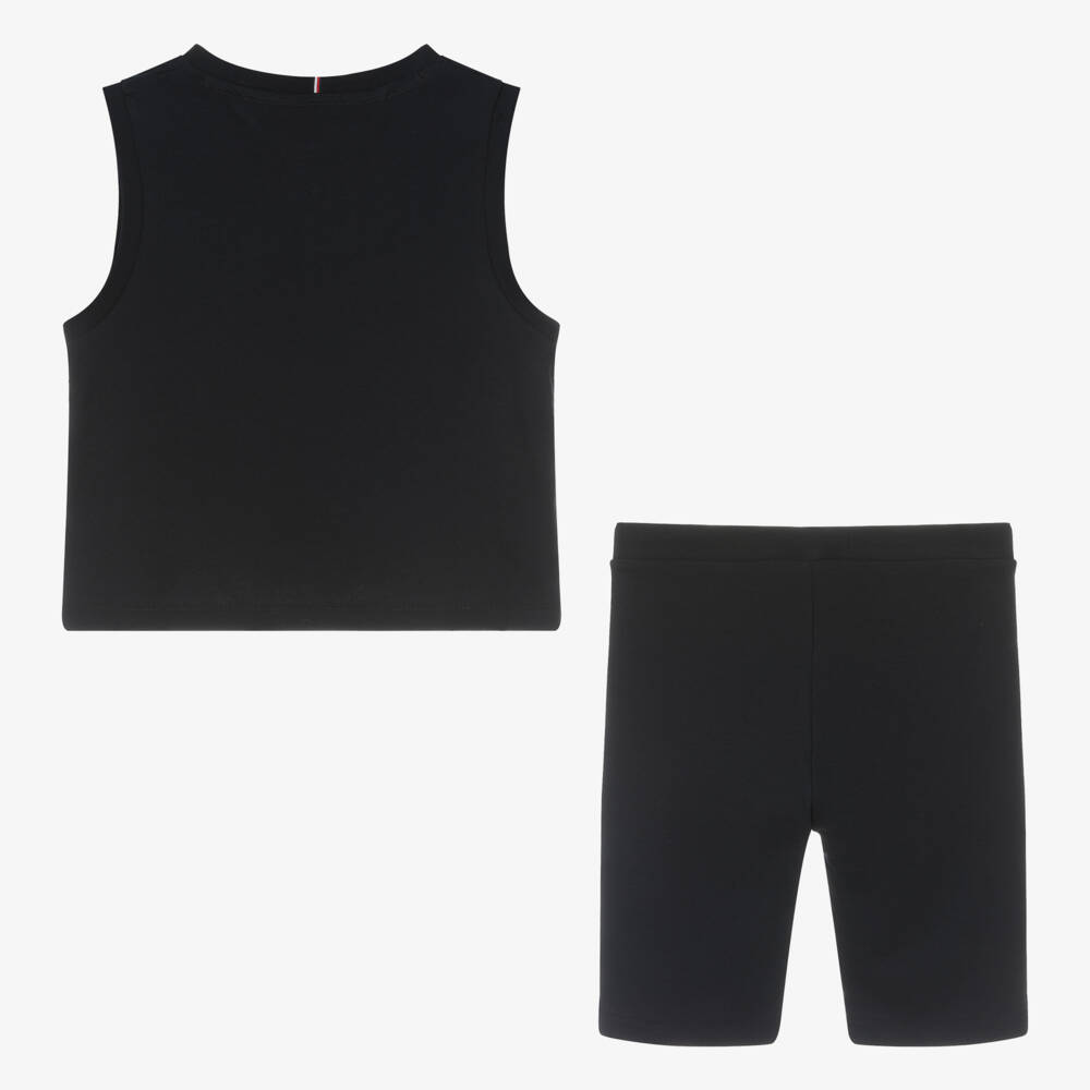 Tommy Hilfiger-Teen Girls Navy Blue Cotton Shorts Set | Childrensalon Outlet