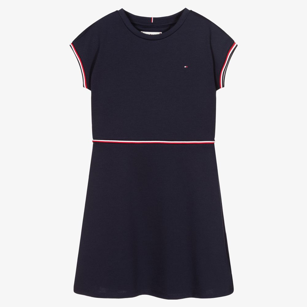 Tommy Hilfiger - Navyblaues Teen Kleid für Mädchen | Childrensalon