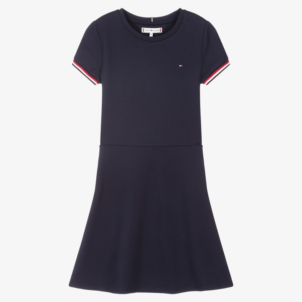 Tommy Hilfiger - Navyblaues Teen Kleid für Mädchen | Childrensalon