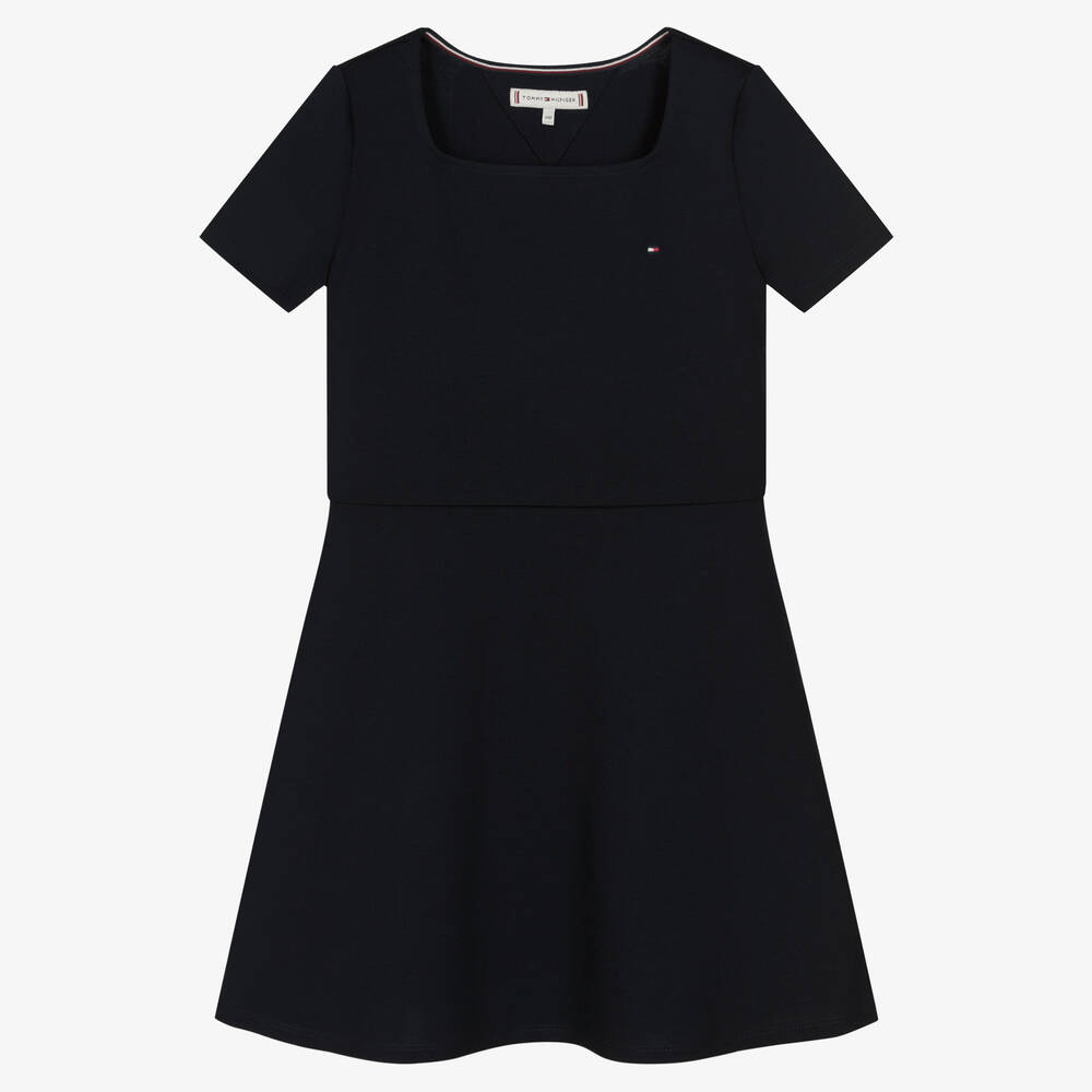 Tommy Hilfiger - Navyblaues Teen Jerseykleid | Childrensalon