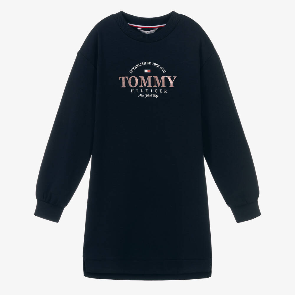 Tommy Hilfiger - Teen Girls Navy Blue Sweatshirt Dress | Childrensalon