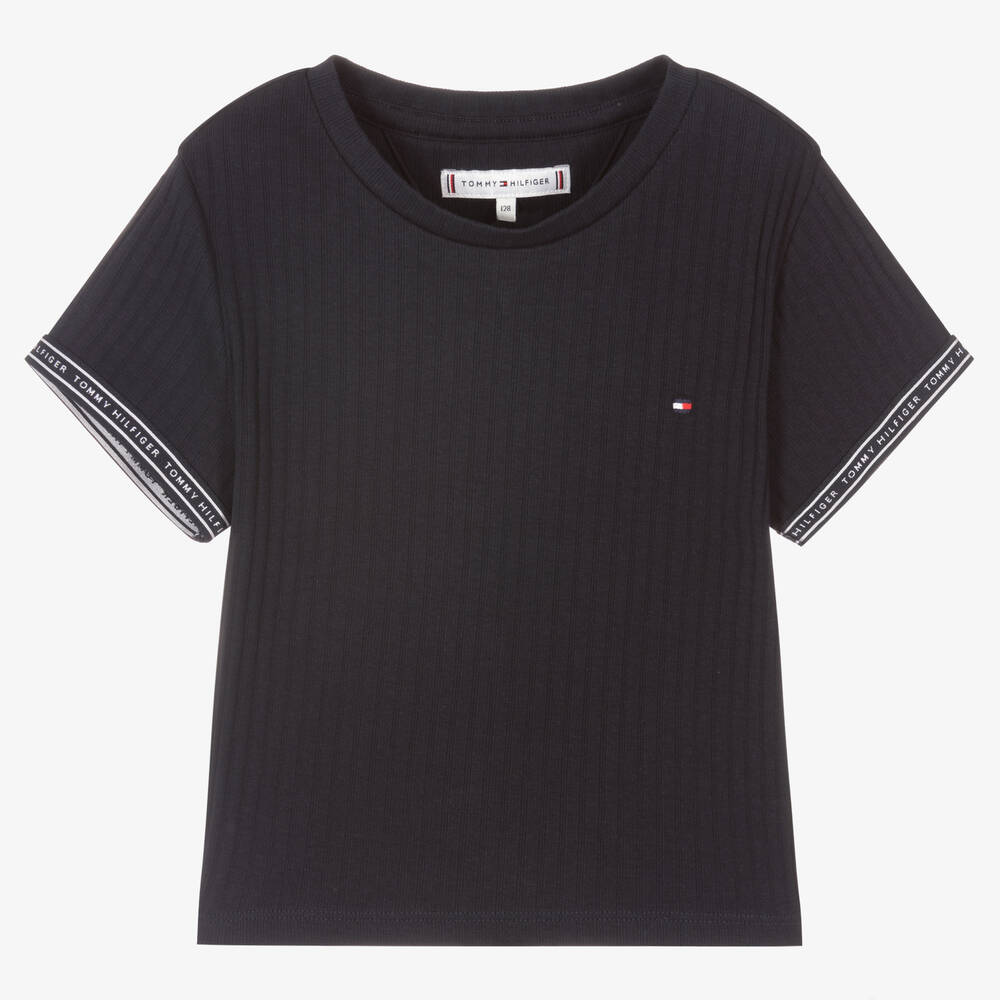 Dark blue tommy hilfiger shirt clearance
