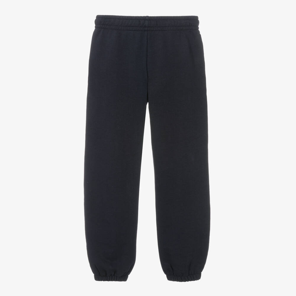 Girls plain black joggers discount