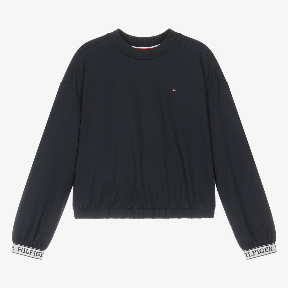 Navy blue sweatshirt girls sales