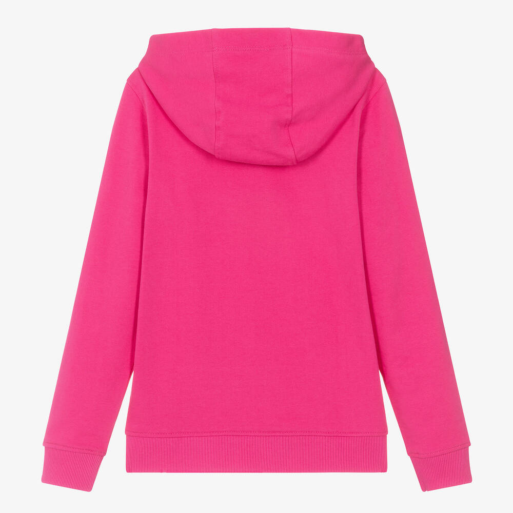 Tommy Hilfiger Teen Girls Pink Cotton Jersey Hoodie Childrensalon Outlet