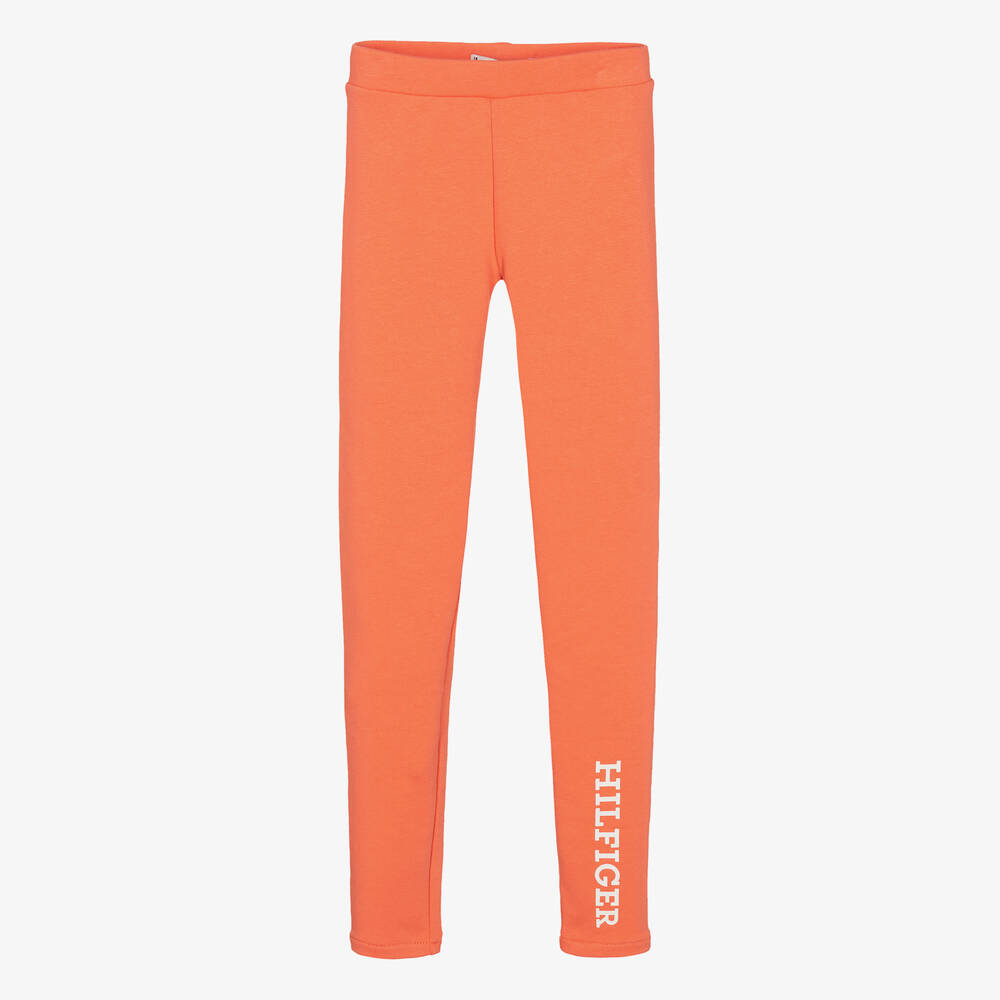 Tommy Hilfiger - Teen Girls Pink Cotton Leggings | Childrensalon