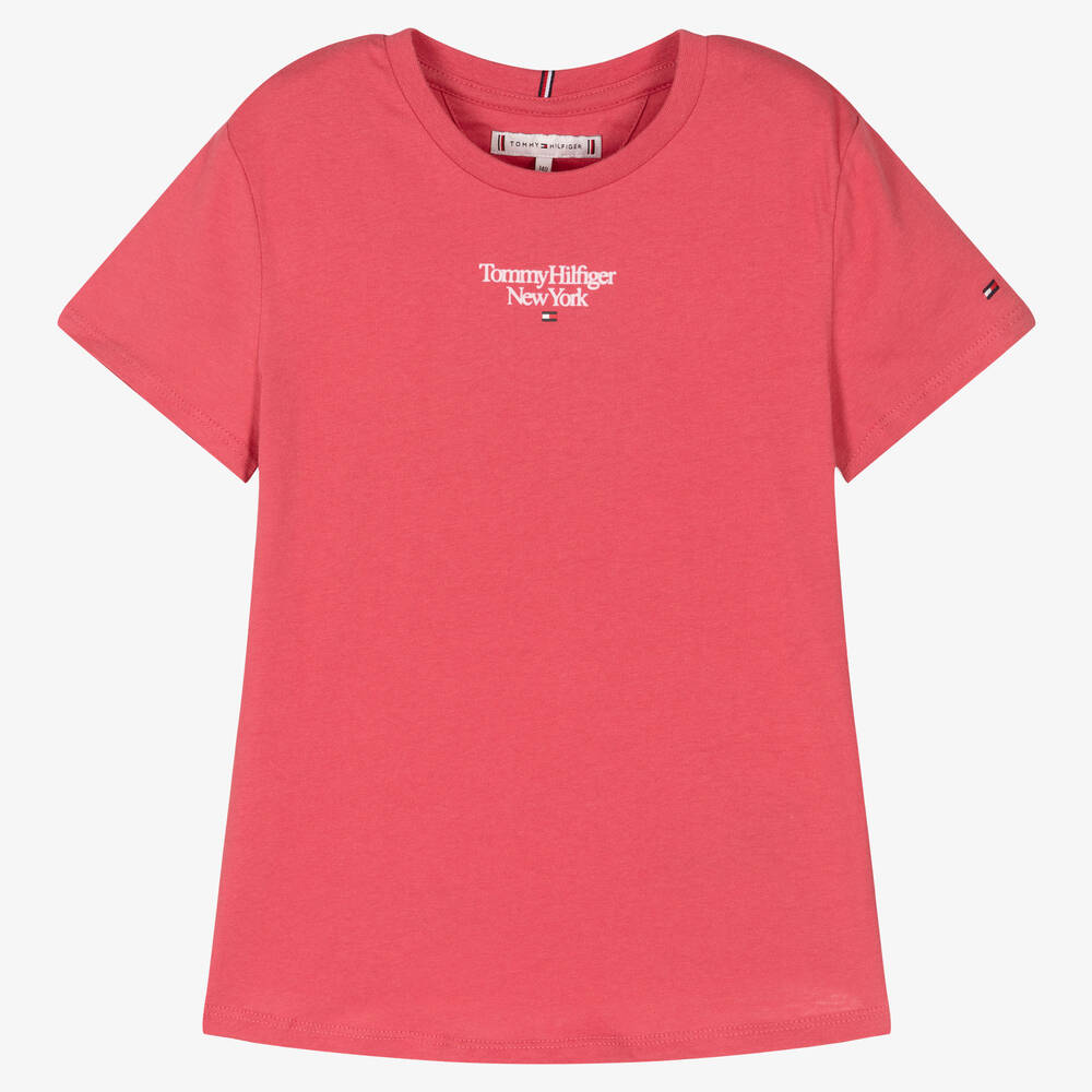 Tommy Hilfiger - Розовая хлопковая футболка | Childrensalon
