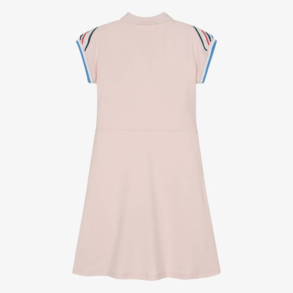 Tommy Hilfiger Teen Girls Pink Cotton Piqué Polo Dress