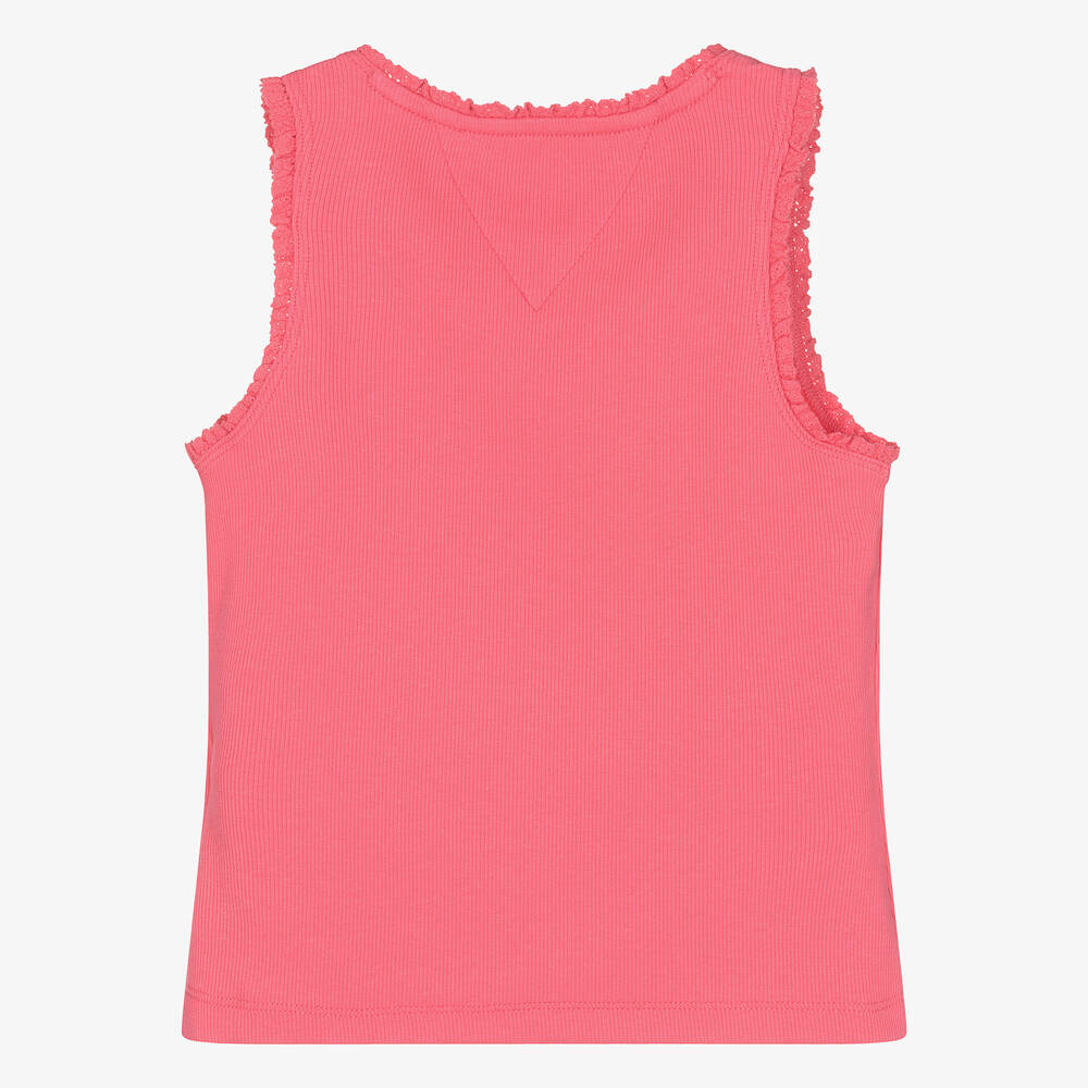 Tommy Hilfiger-Teen Girls Pink Cotton Tank Top | Childrensalon Outlet
