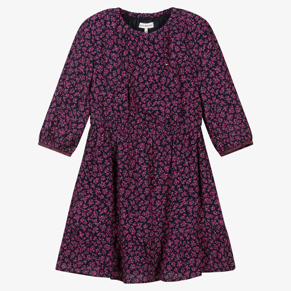 Tommy Hilfiger - Robe rose à fleurs ado | Childrensalon