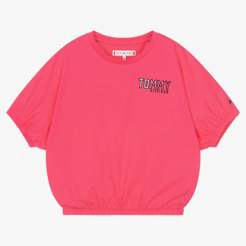 Tommy Hilfiger - Розовая футболка для девочек-подростков | Childrensalon