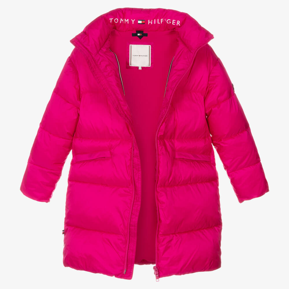 Doudoune tommy hilfiger rose outlet
