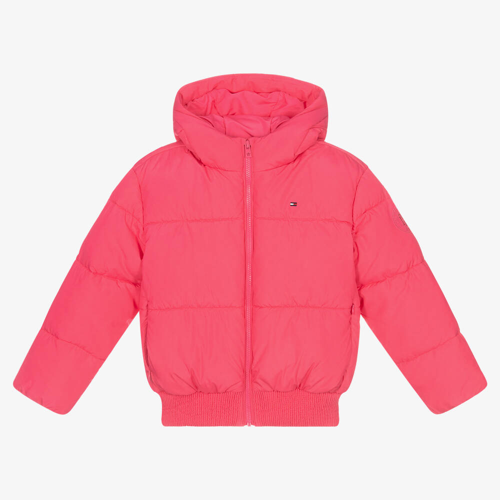 Tommy Hilfiger - Teen Girls Pink Puffer Jacket | Childrensalon