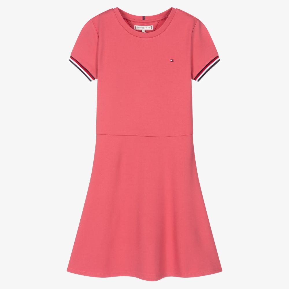 Tommy Hilfiger - Розовое платье-скейтер для девочек-подростков | Childrensalon