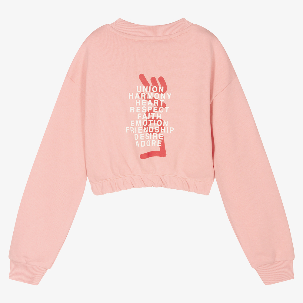 Tommy Hilfiger-Teen Girls Pink Sweatshirt | Childrensalon Outlet