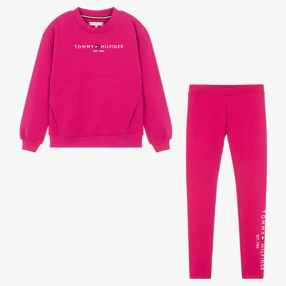 Tommy Hilfiger - Teen Girls Pink Top & Leggings Set | Childrensalon