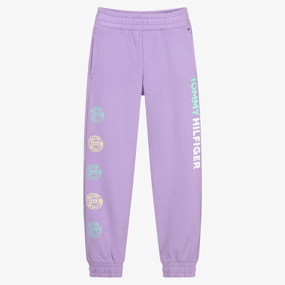 Tommy Hilfiger - Teen Girls Purple Logo Joggers | Childrensalon