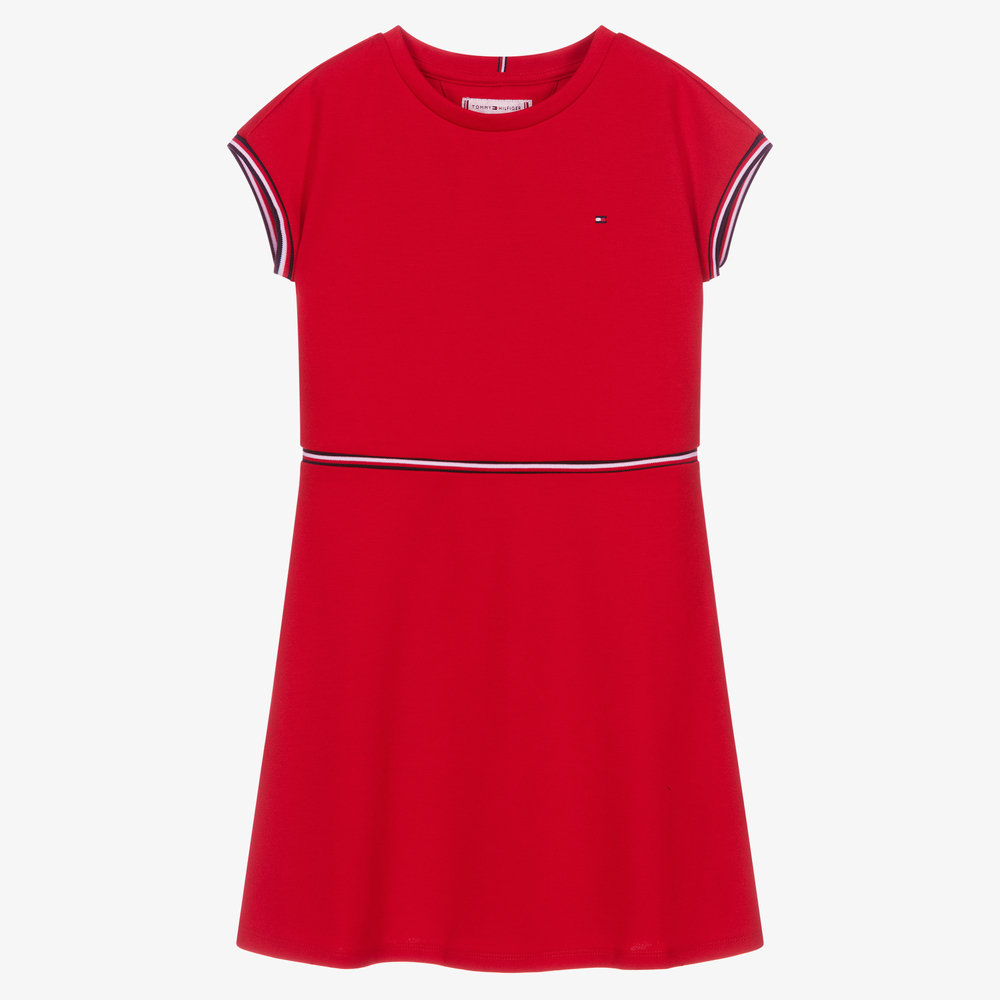 Tommy Hilfiger Teen Girls Red Dress Childrensalon Outlet