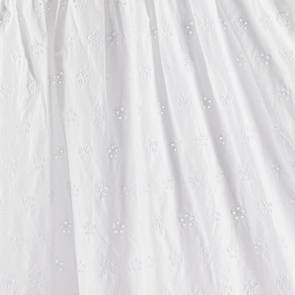 Tommy Hilfiger-Teen Girls White Broderie Anglaise Dress | Childrensalon Outlet