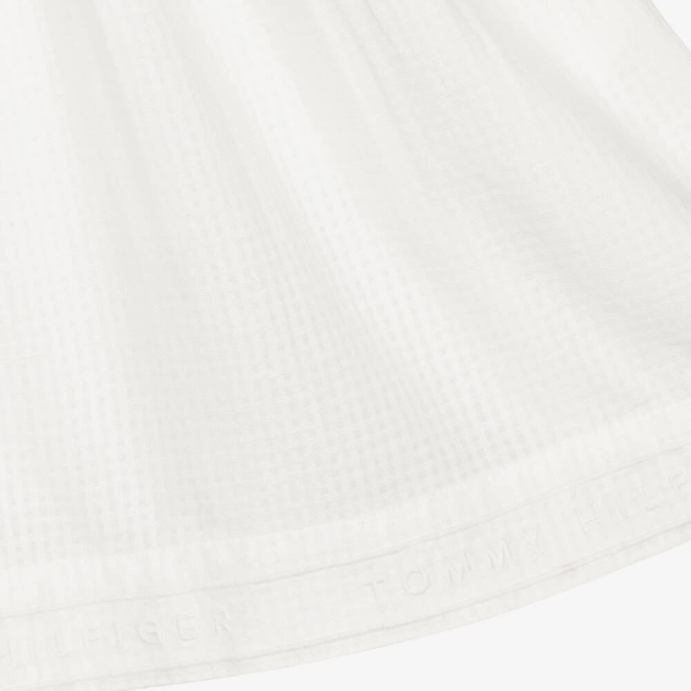 Tommy Hilfiger-Белое хлопковое платье для девочек-подростков | Childrensalon Outlet