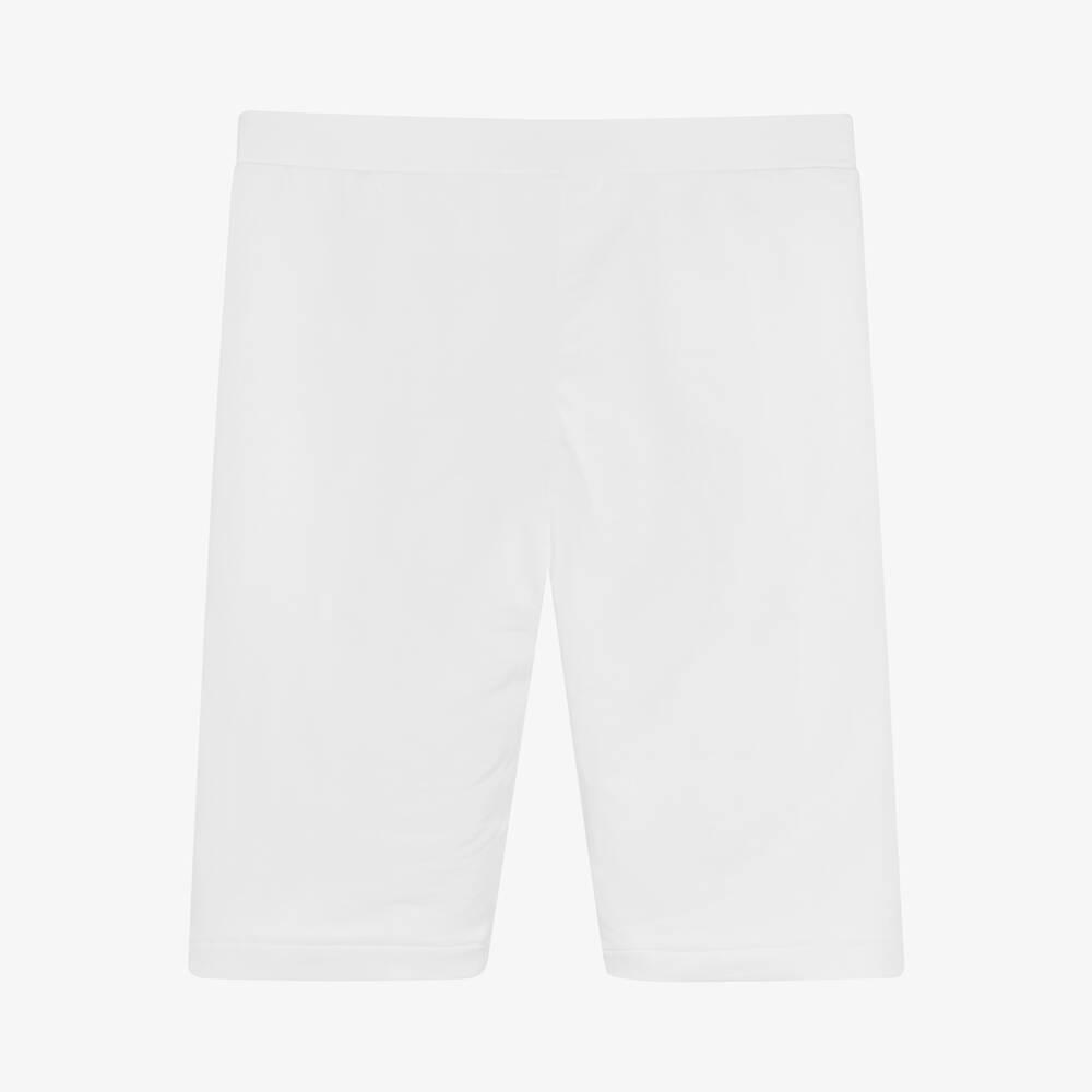 Tommy Hilfiger-شورت تينز بناتي قطن جيرسي لون أبيض | Childrensalon Outlet