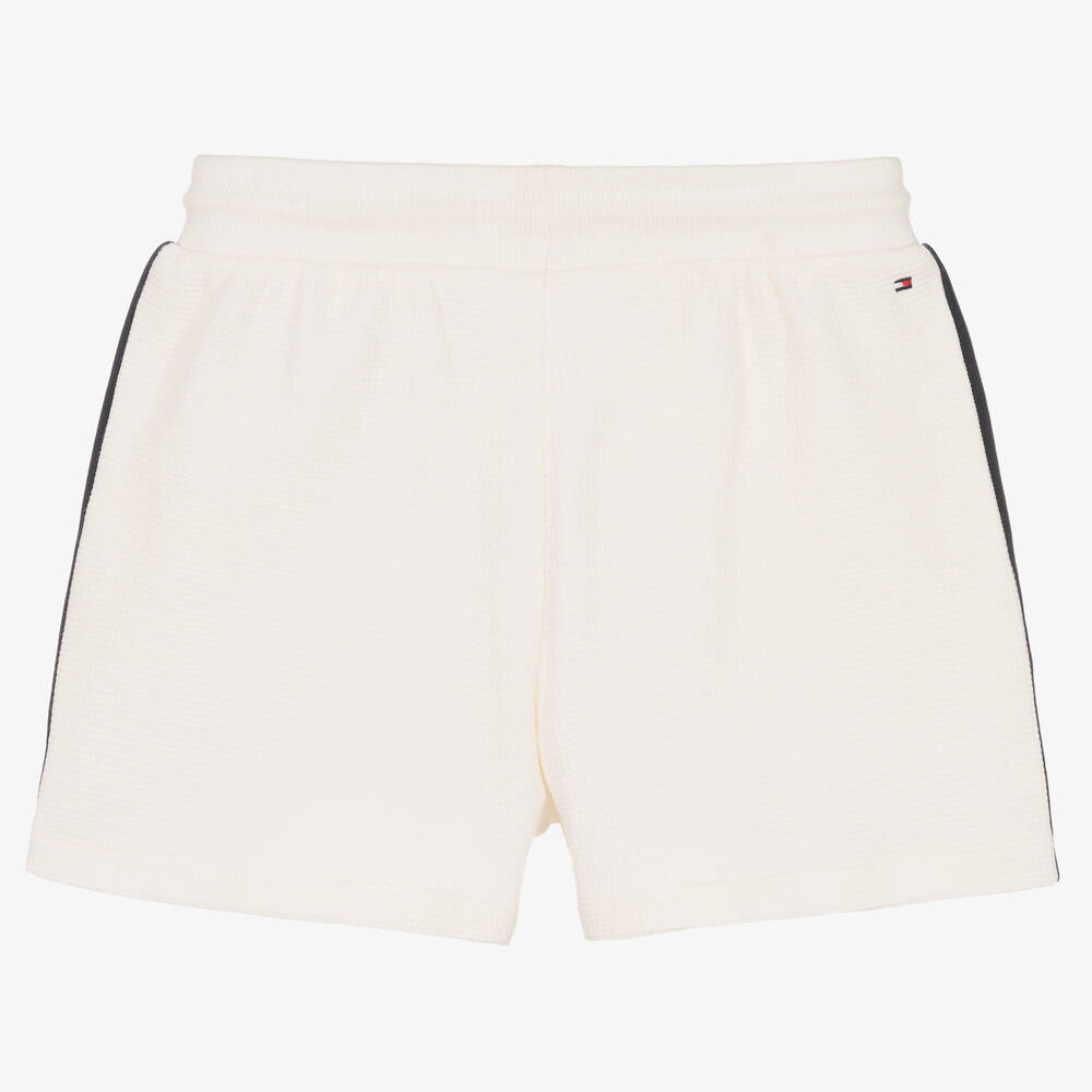 Tommy Hilfiger-Белые хлопковые шорты | Childrensalon Outlet